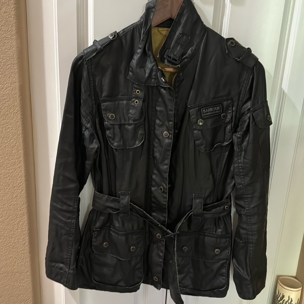 COPY - Barbour waxed black jacket